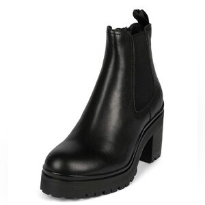 Jeffrey Campbell Black Lug Sole Chelsea Boots